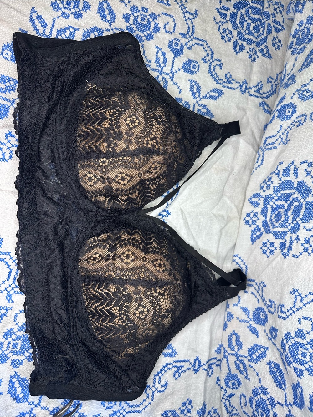 Parfait Mia Longline Lace Bralette 34GG Black